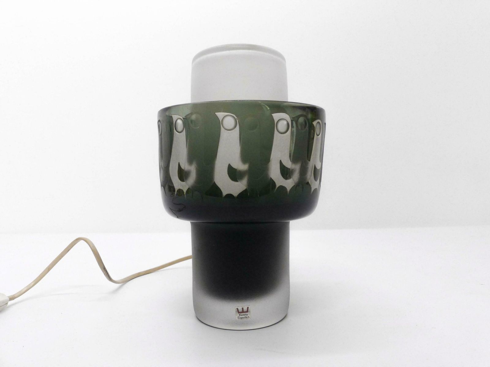 Scandinavian Glass Lamp Hans Ove Sandeberg For Kosta Boda 1969