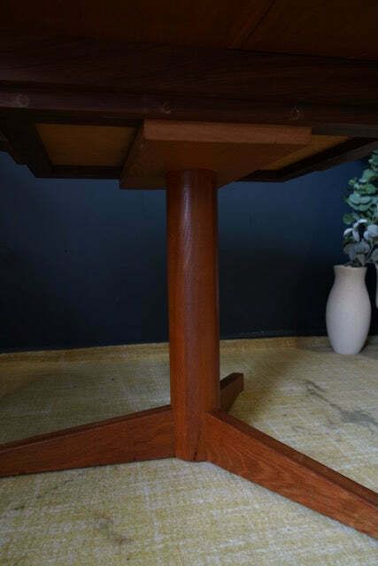 photo for sale Mid Century Danish Extendable Teak Dining Table With 6 Erling Torvits Chairs