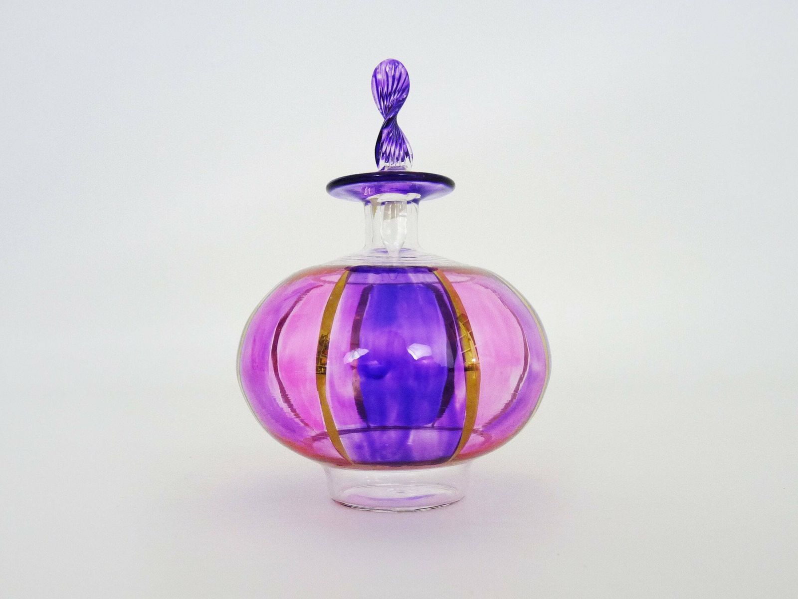 Mid Century Murano Glass Perfume Bottle, Italy. The 50's photo furniture