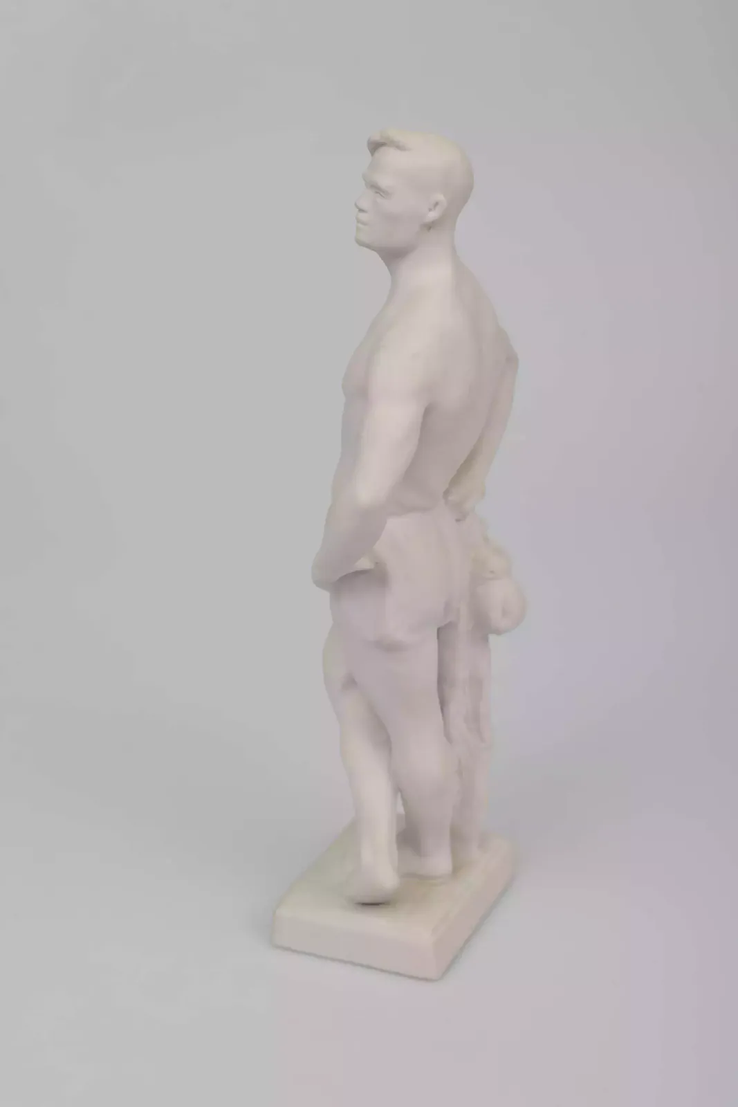Biscuit Figure Boxer, 1950s, Vintage photo for sale
