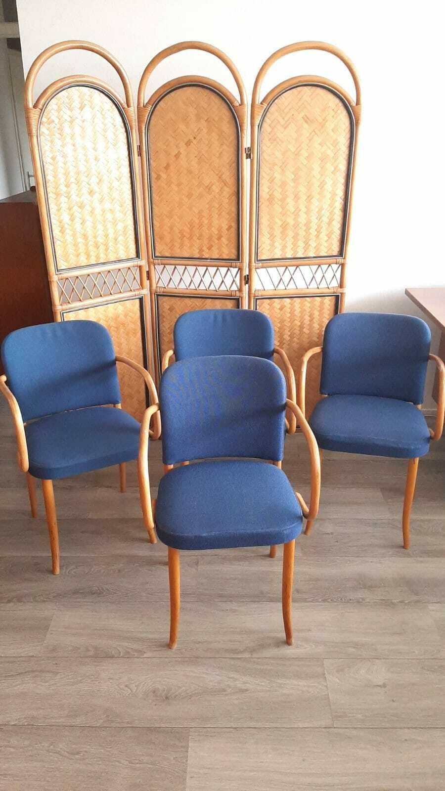 Set Of 6 Thonet Chairs, 1950s, Modernist photo vintage