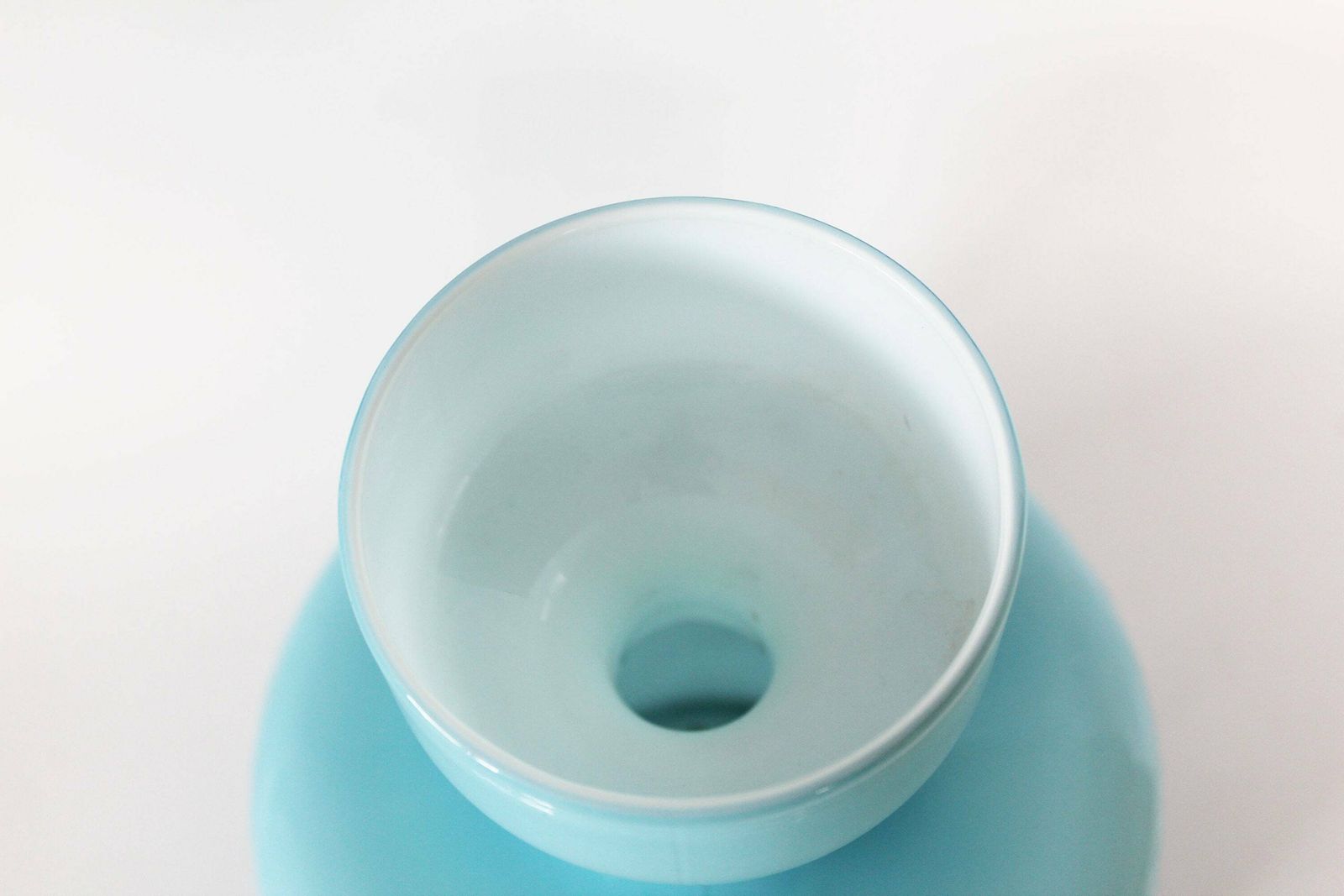 Tall And Large Vintage Retro Mid Century Turquoise Empoli Opaline Italy Stelvia Glass Vase, Italy, Cased Glass, Gladiator Carriage, Horses photo 69.0
