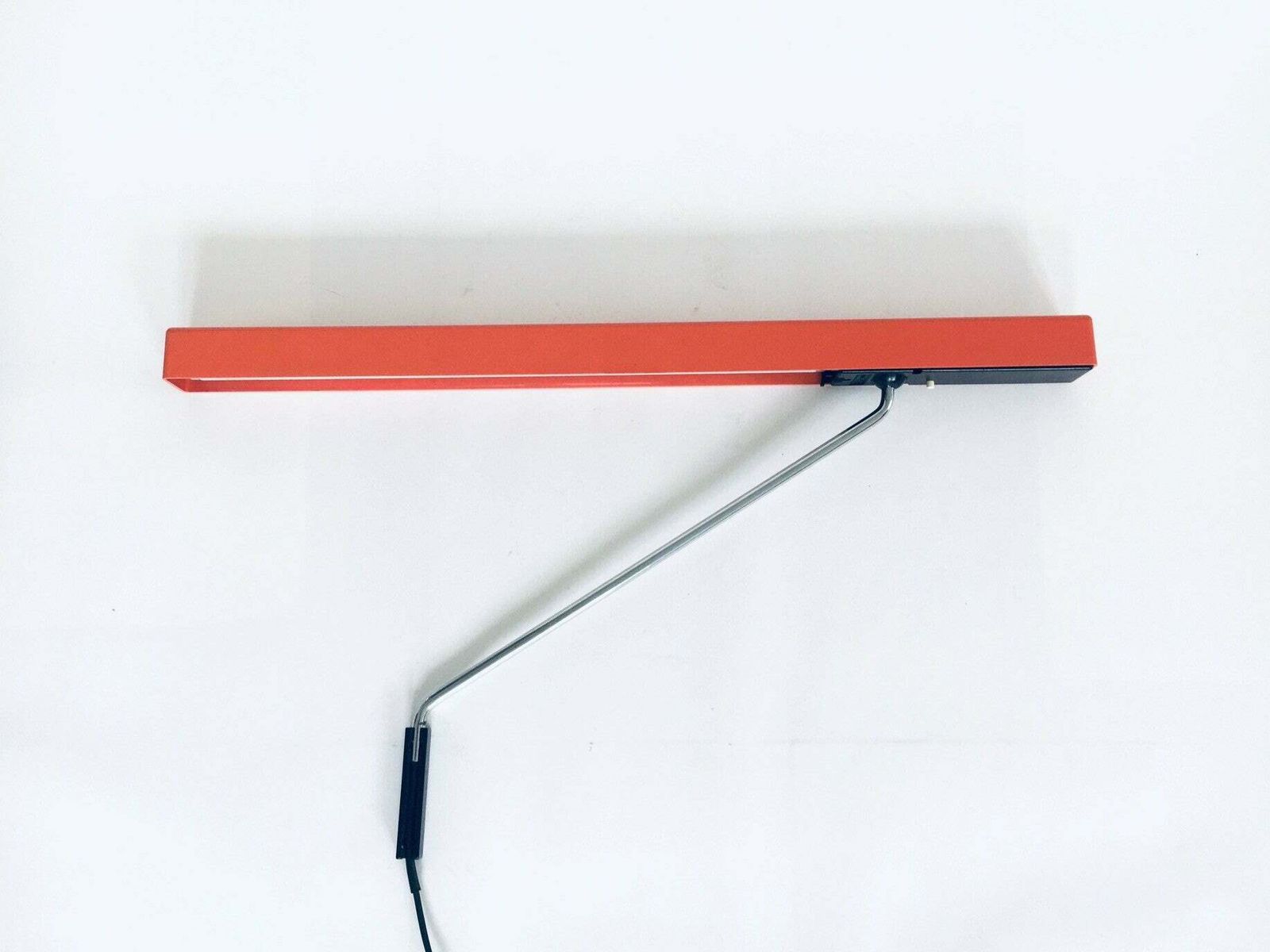 1970's German Design Swing Arm Mounted Desk Lamp By Aeg
