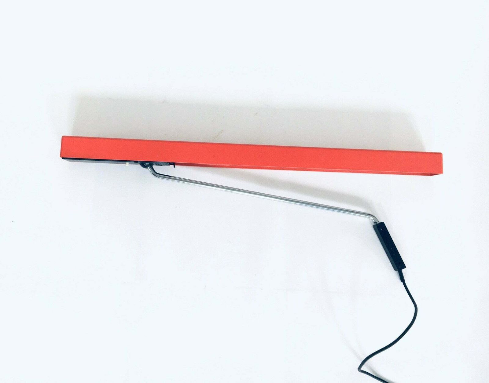 photo furniture 1970's German Design Swing Arm Mounted Desk Lamp By Aeg