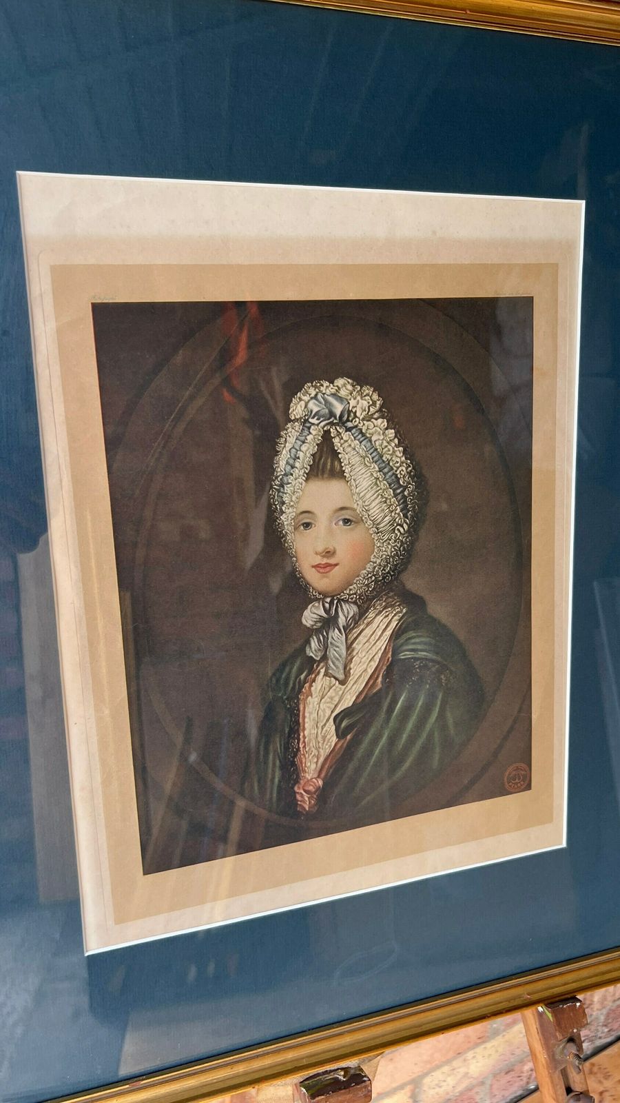 Antique Pears Soap Hand Pulled Lithograph Advertising Picture After Circa 1770 Portrait Of Elizabeth Gunning By Catherine Read photo furniture
