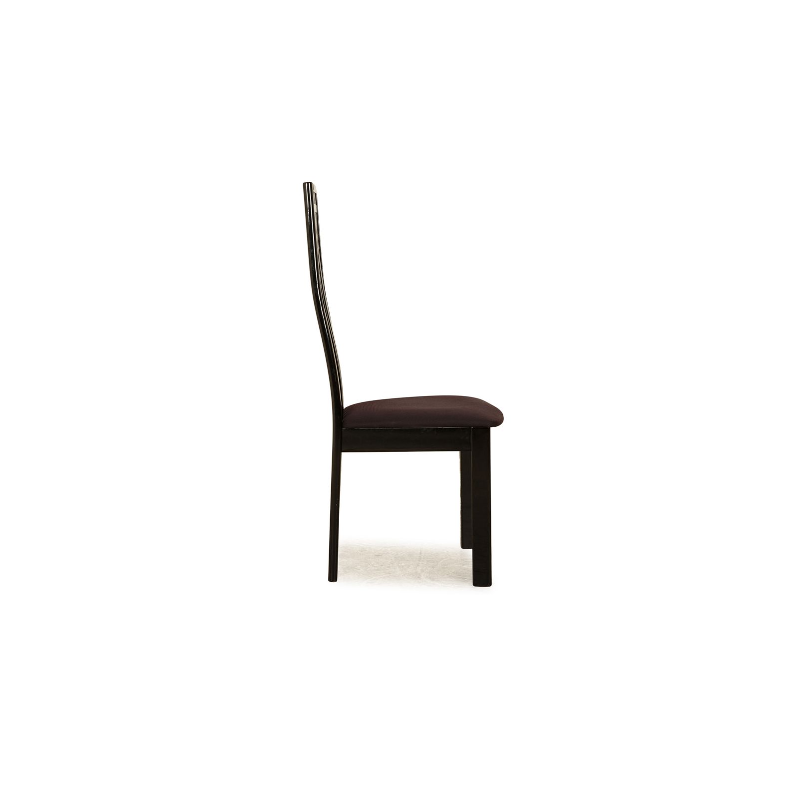 Lot de 8 chaises Tonon en bois noir photo vintage