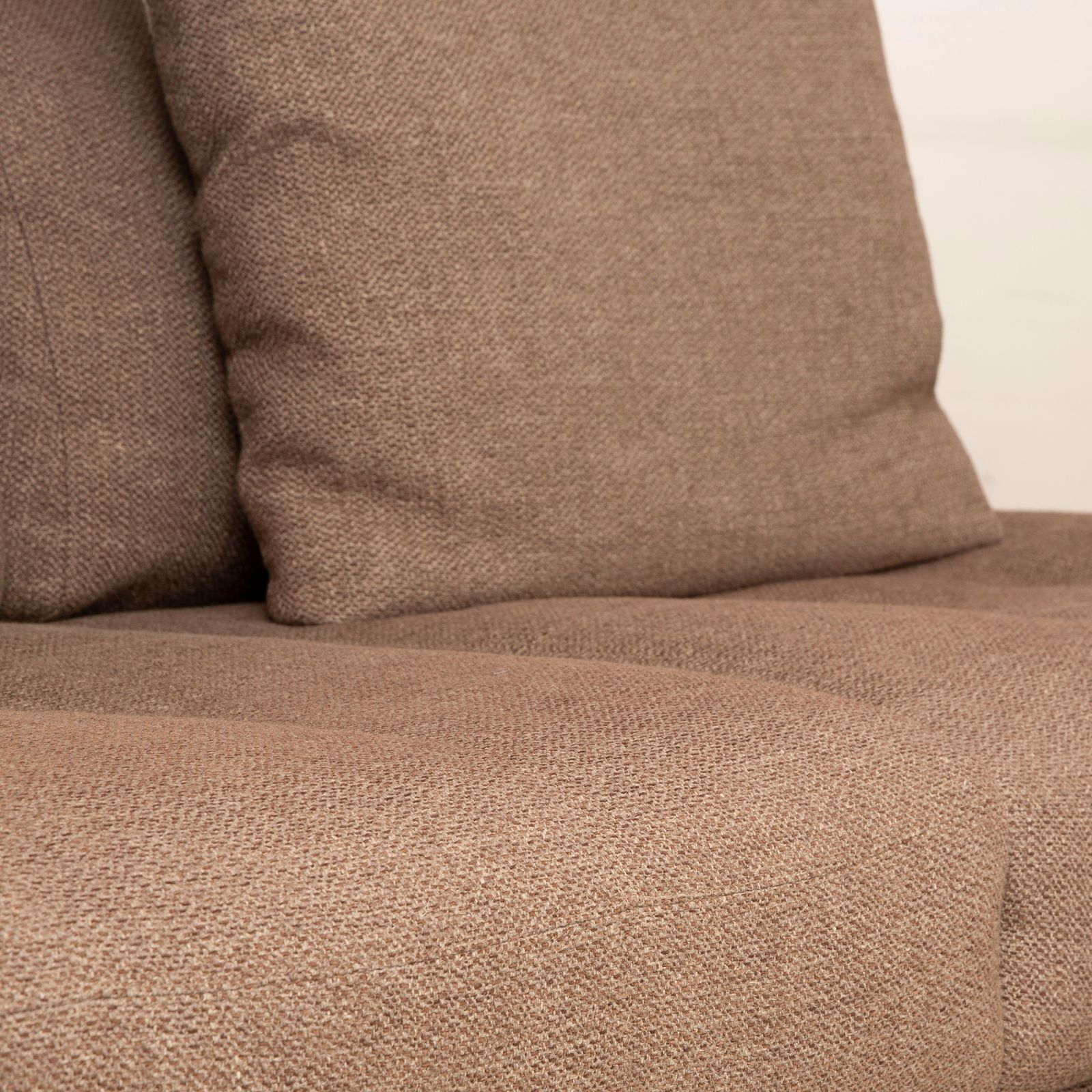 Canapé d'angle Living Divani Rod XL en tissu brun beige, récamière droite photo buy