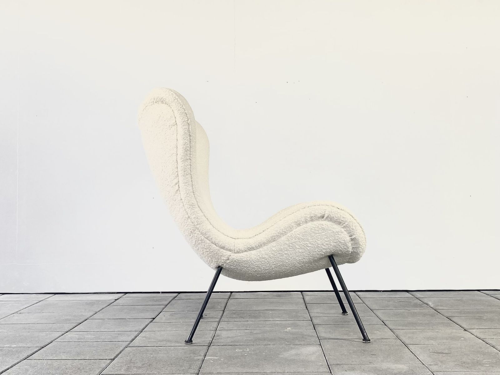 1950ies Organic Highback Lounge Chair Designed By Fritz Netz For Correcta photo Furniture