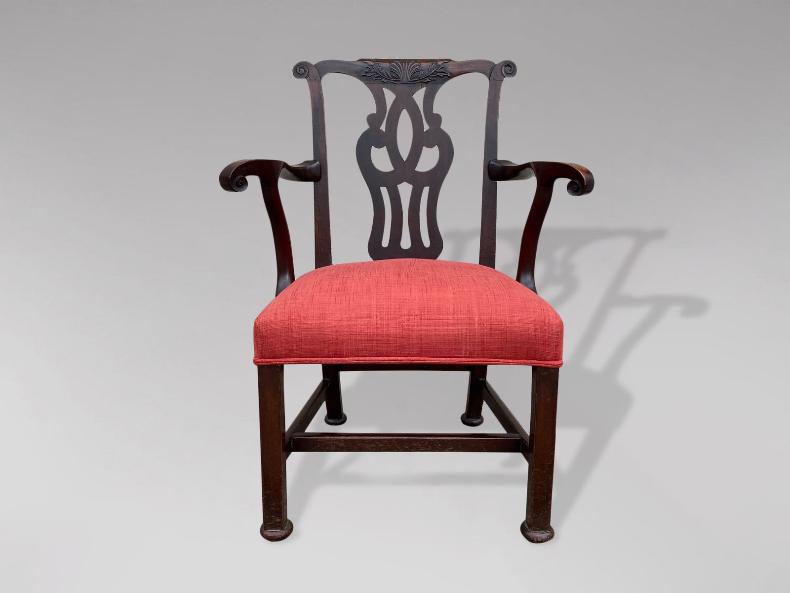 18th Century Georgian Mahogany Chippendale Armchair