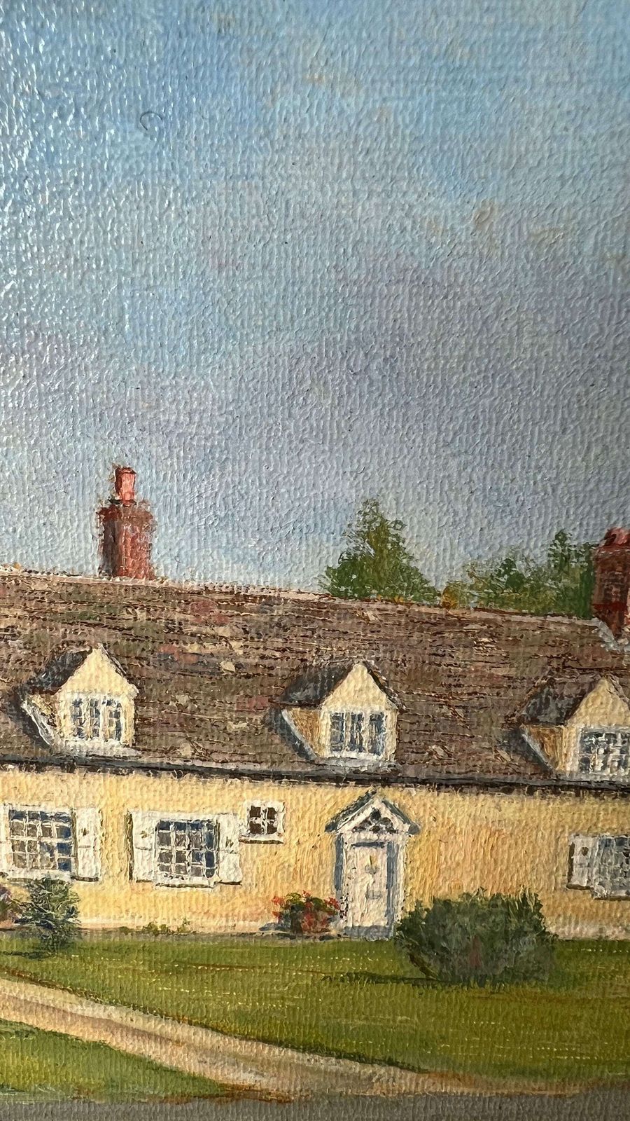 Original Oil Painting “251 The Limes” Cottage House In Brampton, Huntingdon By Peter Purdy photo 89.0