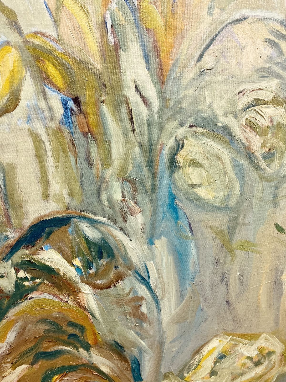 Full Of Life. Large Impressionist Oil Painting By Francesca Owen photo furniture