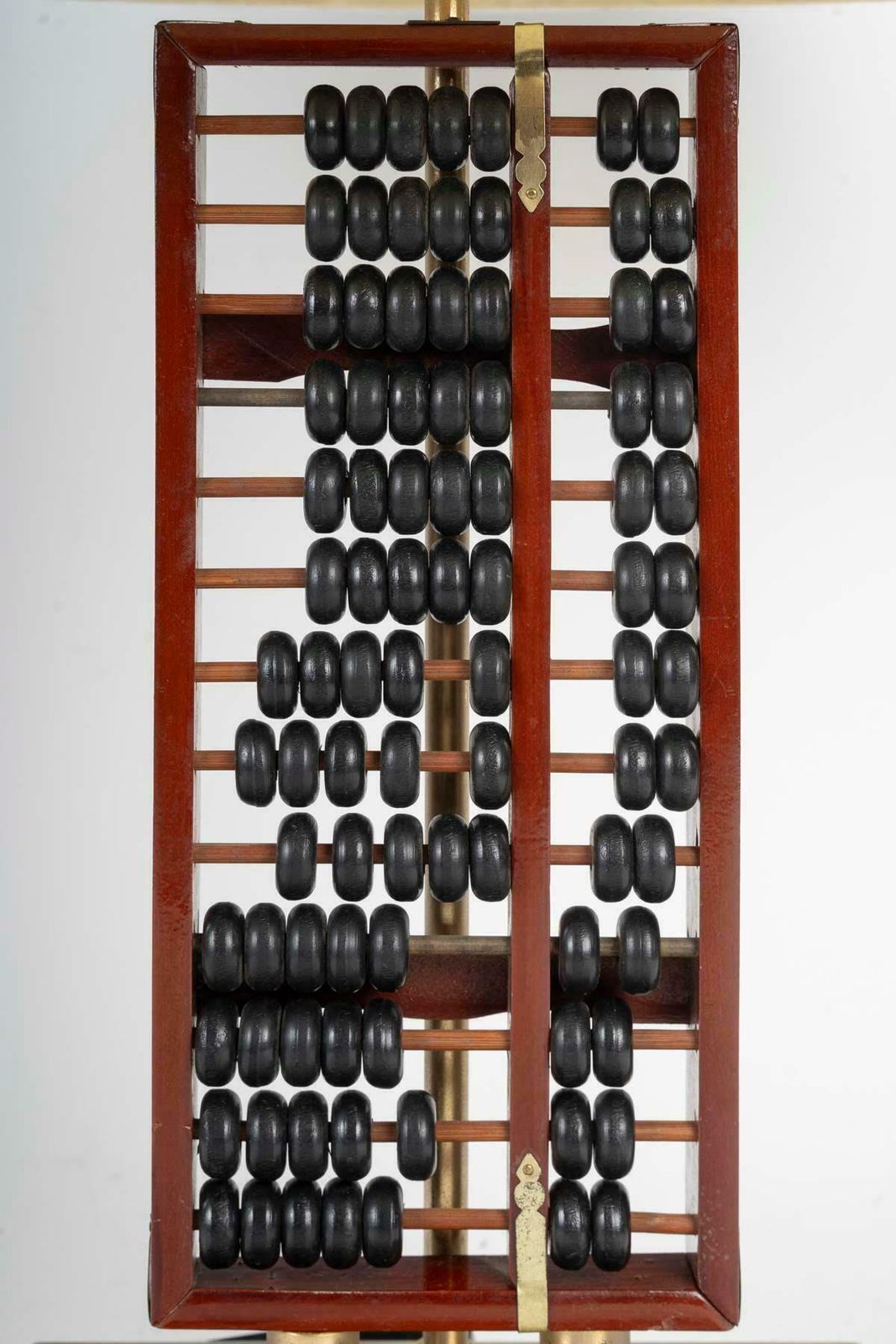 Table Lamp, Abacus In Lacquered Wood And Metal, 1960. photo furniture