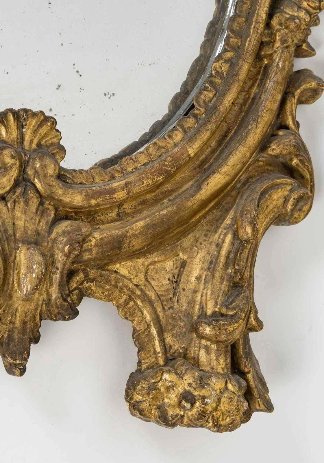 A Louis XV Period Carved And Gilded Wood Wall Mirror, 18th Century. photo furniture