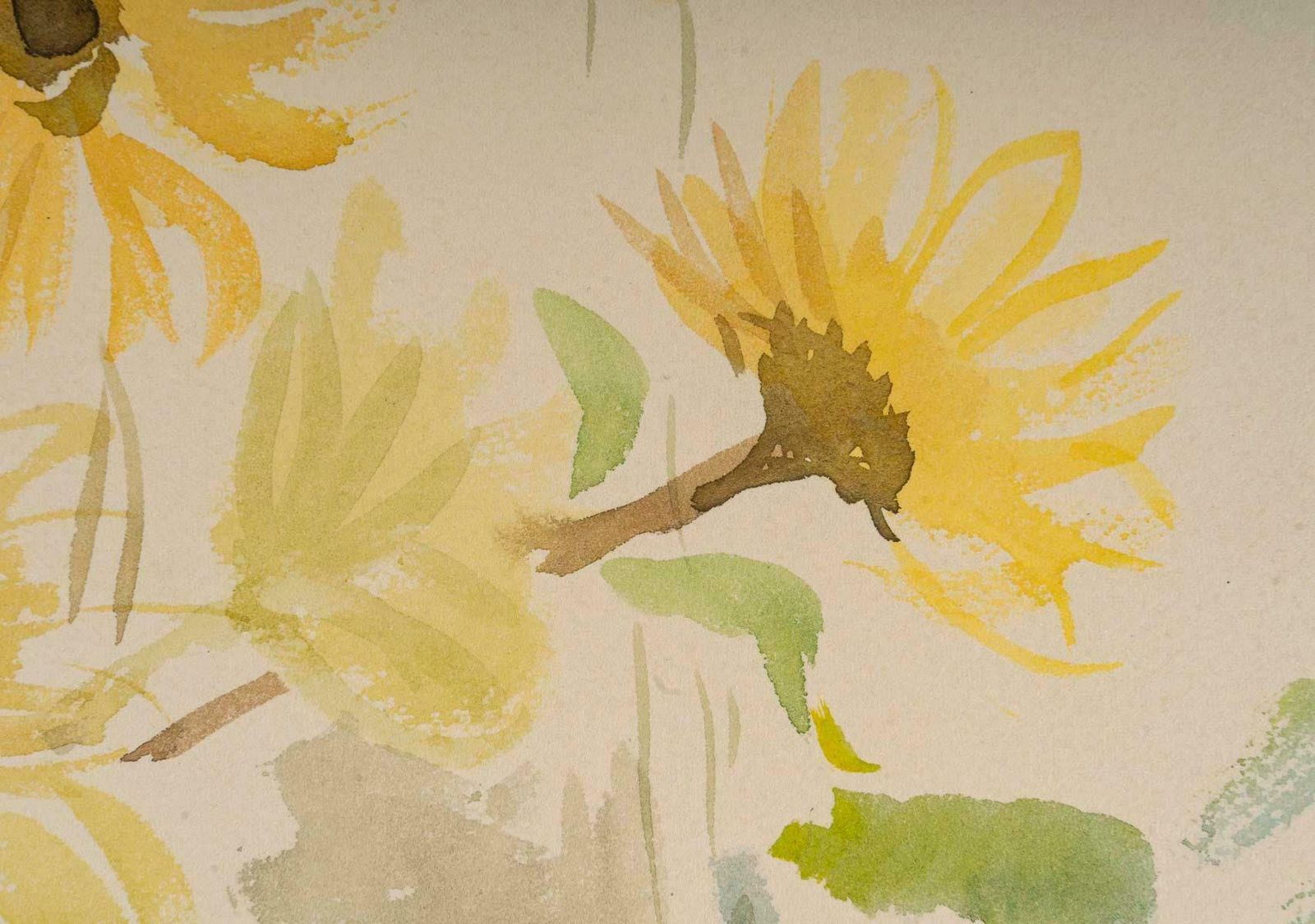 Watercolour On Paper Of A Bouquet Of Flowers, 1950 1960. photo for sale