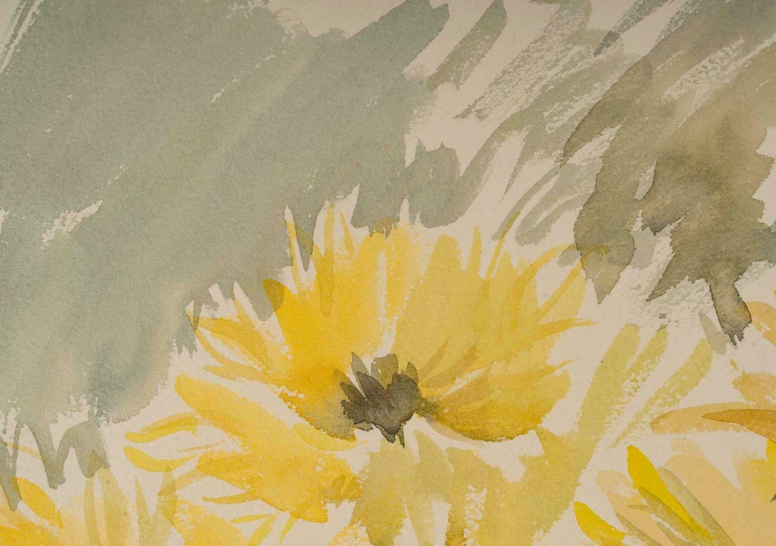 Watercolour On Paper Of A Bouquet Of Flowers, 1950 1960. photo 418.0