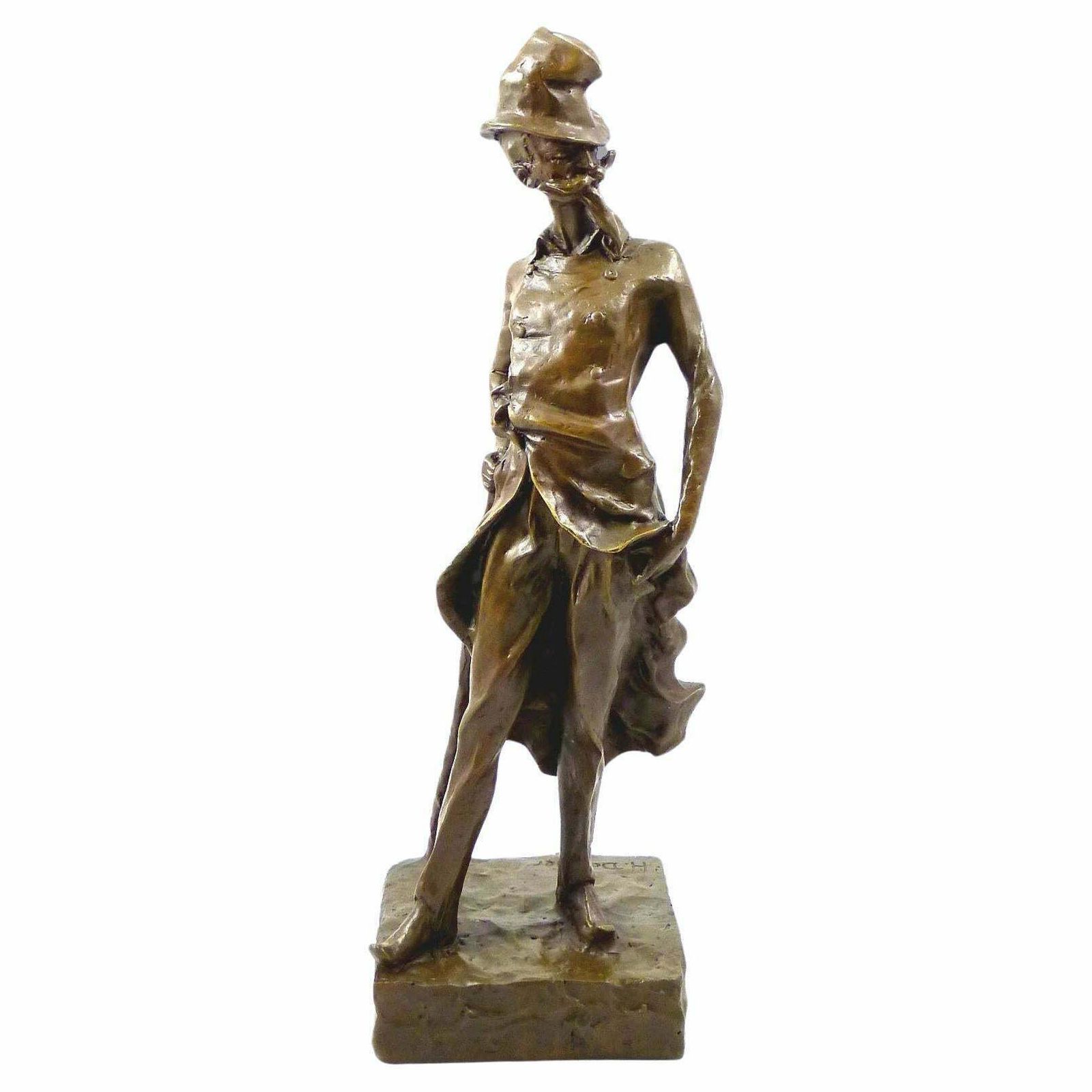 Bronze Sculpture Of Ratapoil After Honoré Daumier, 20th Century.