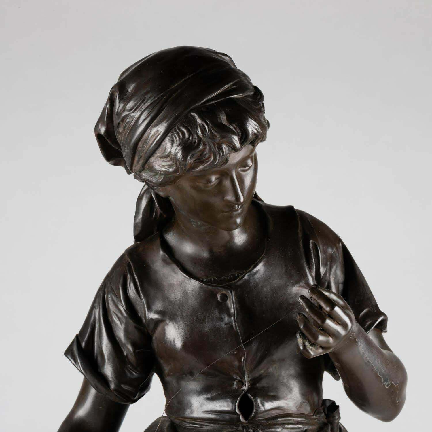 Bronze Sculpture With Brown Patina By Mathurin Moreau, Napoleon III Period. £4,232.57 photo 5249.0
