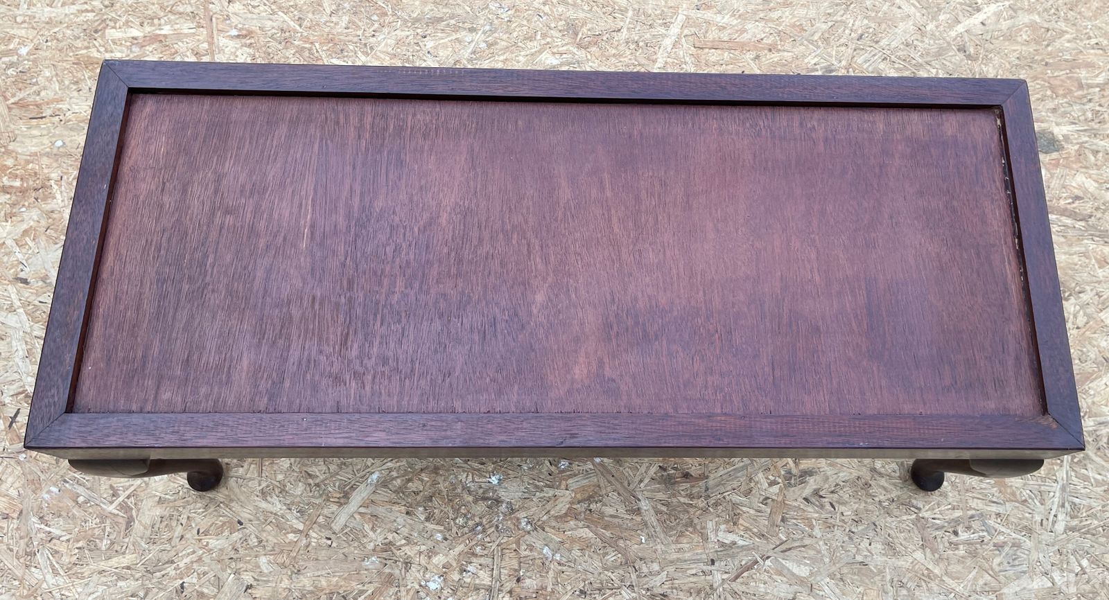 A Bespoke Handmade & Handcarved Vintage Mahogany Queen Anne Style Coffee Table photo for sale