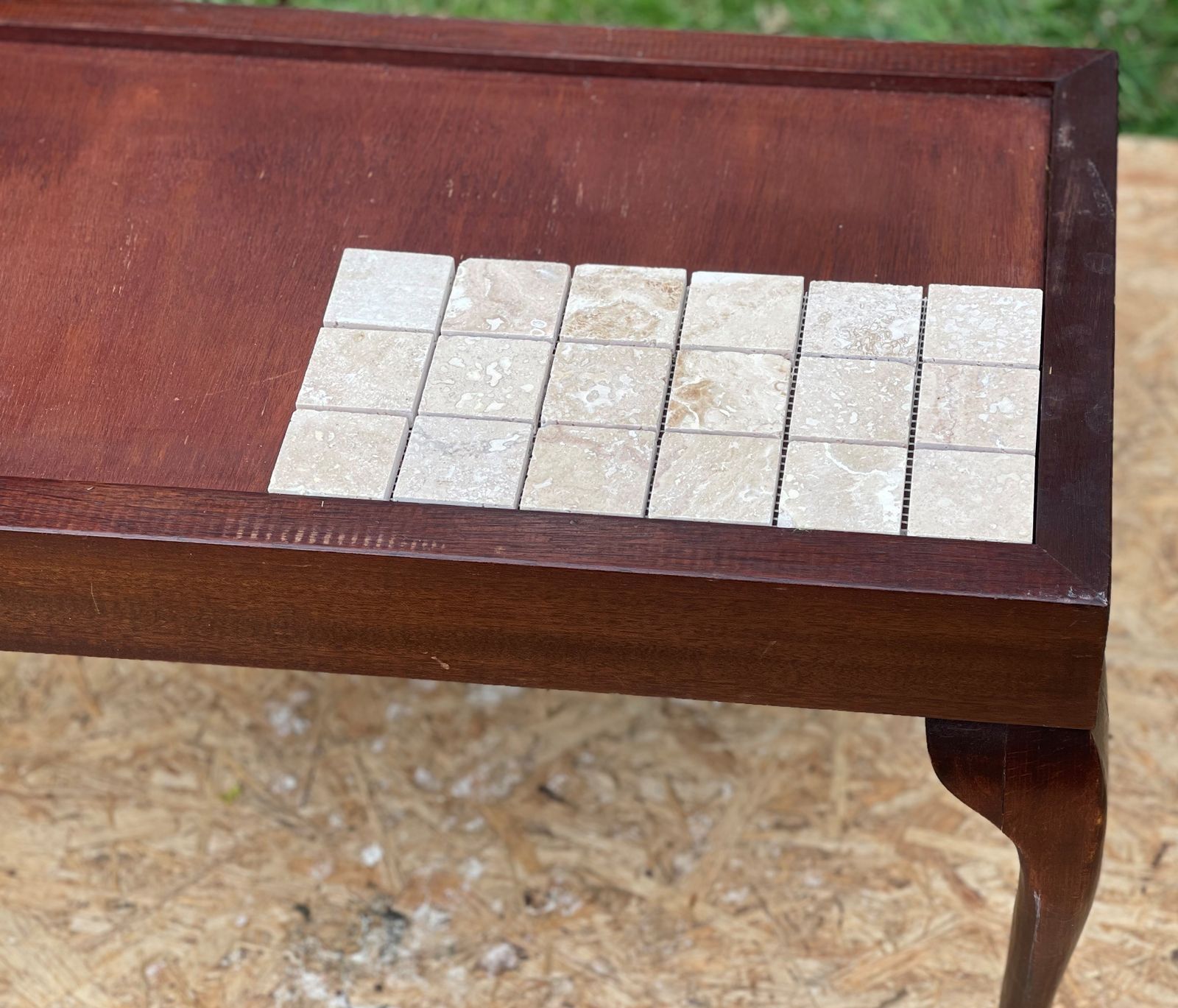A Bespoke Handmade & Handcarved Vintage Mahogany Queen Anne Style Coffee Table photo vinterior