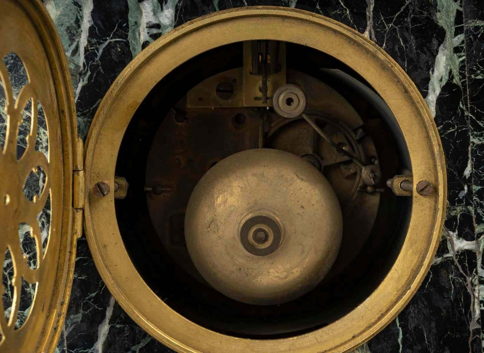 photo for sale Marble And Gilt Bronze Clock With Mythological Decor, Napoleon III Period.