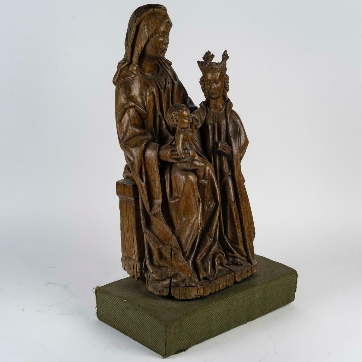Oak Sculpture Of Saint Anne, 16th Century. photo 15543.0