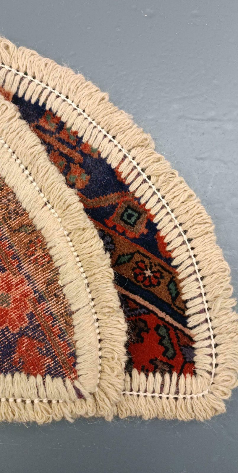 photo furniture Handmade Rug Doormat Oriental Rug Half Circular Interior Carpet Mat Entrance Way