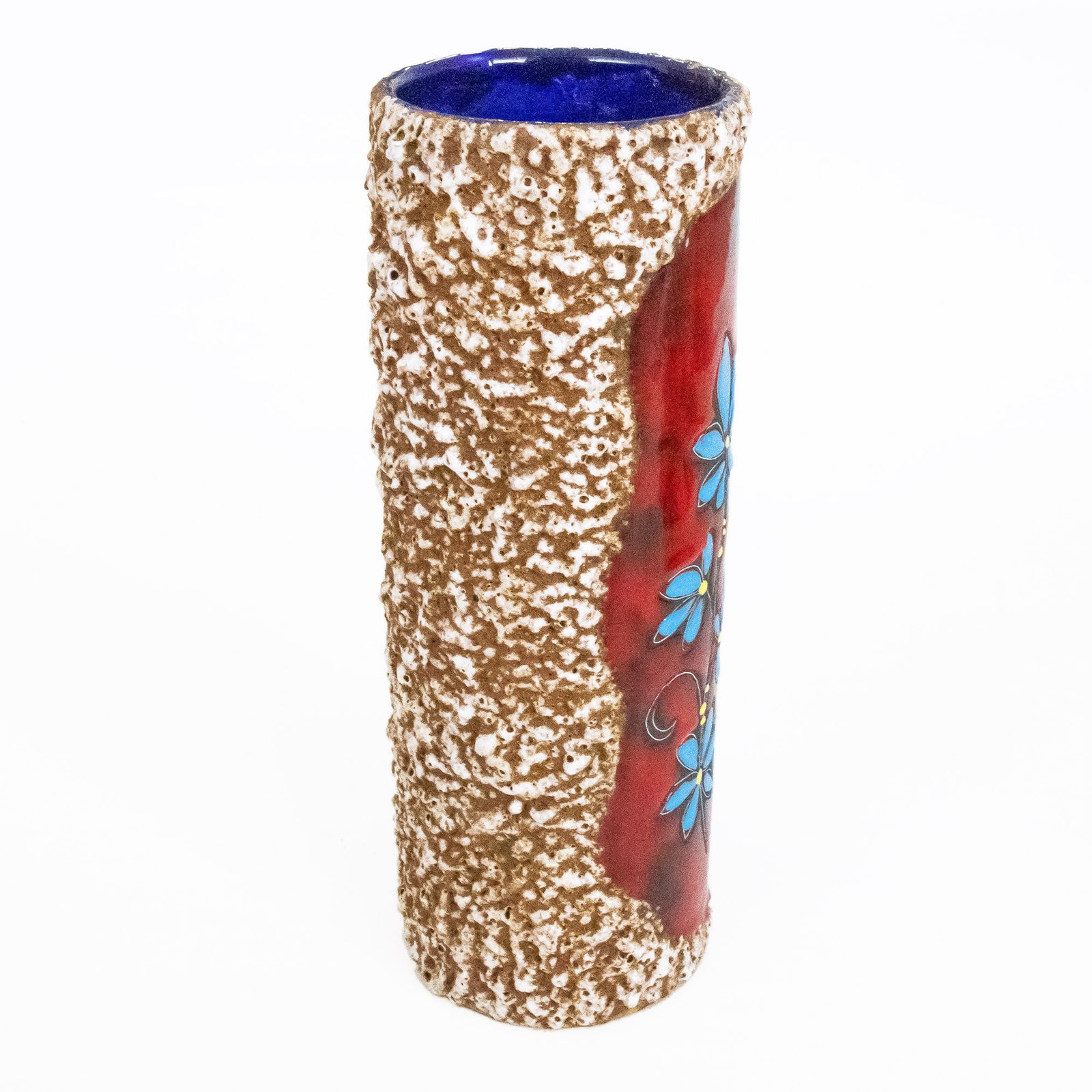 Italian 1950s/1960s Ceramic Lava Vase By Caby With Stylised Girl Portrait photo furniture