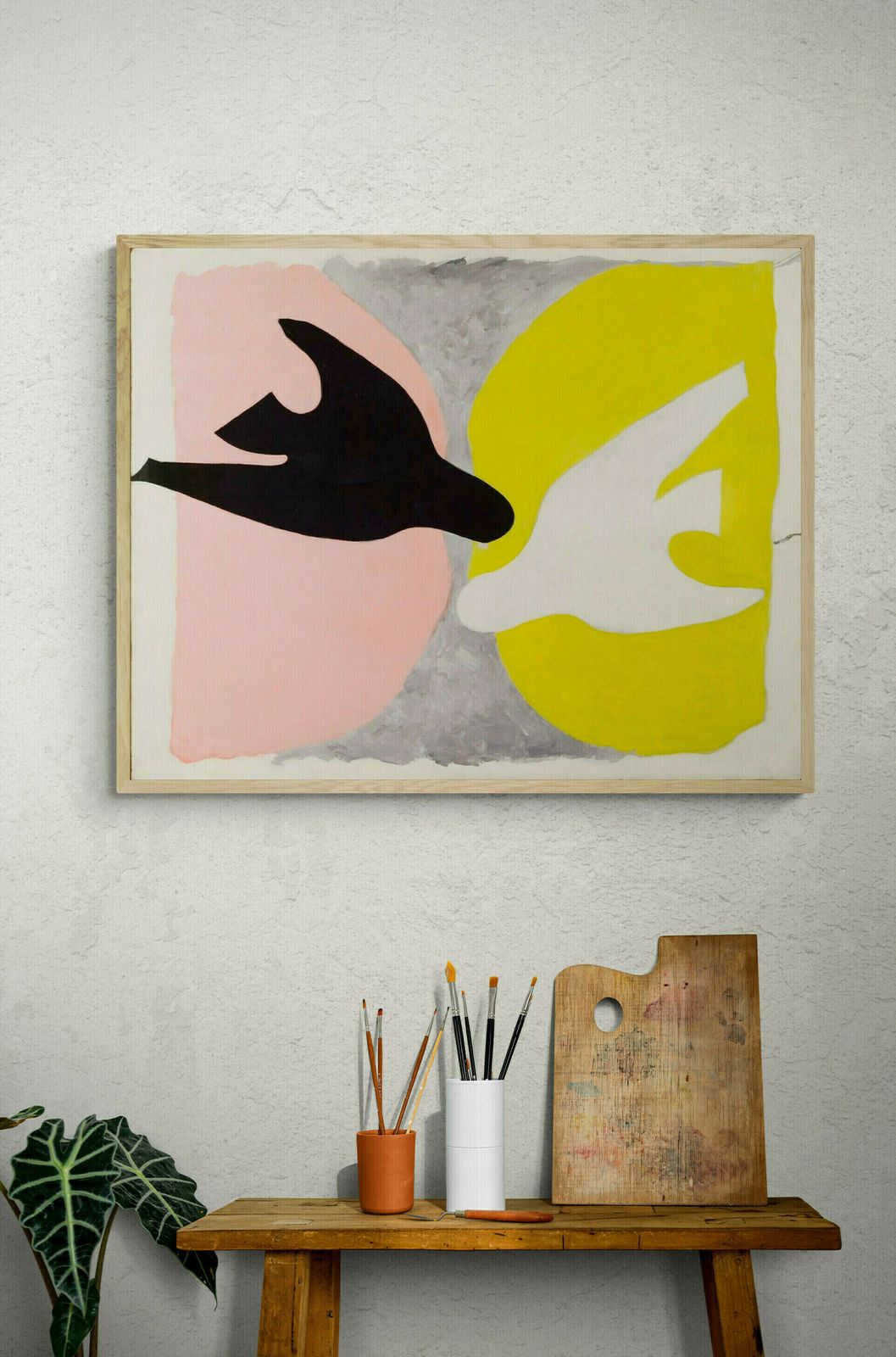 Mid Century Georges Braque Canvas Birds Wall Art Print