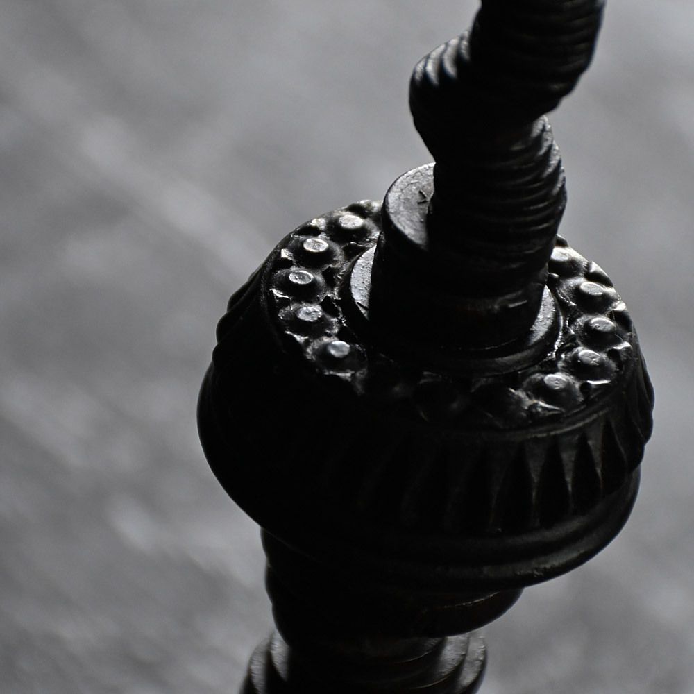 Folkart Candle Stick, Early 20th Century photo vinterior