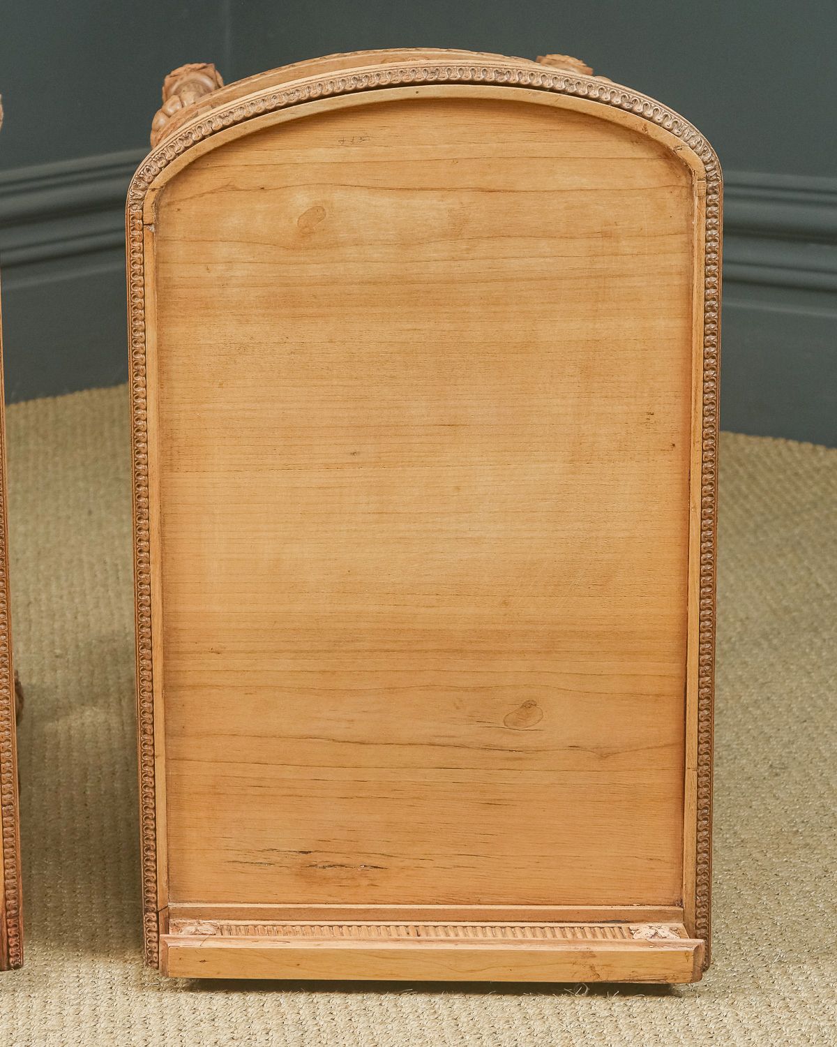 Italian 19th Century Renaissance Beech Lime Washed Beside Tables Cabinets Nightstands (Circa 1870) photo buy