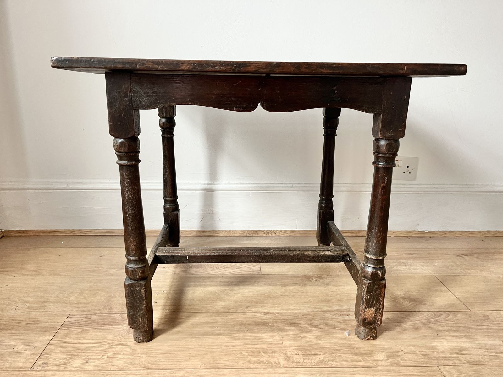 Small Antique Tudor Oak Table From The Late 1600's photo furniture