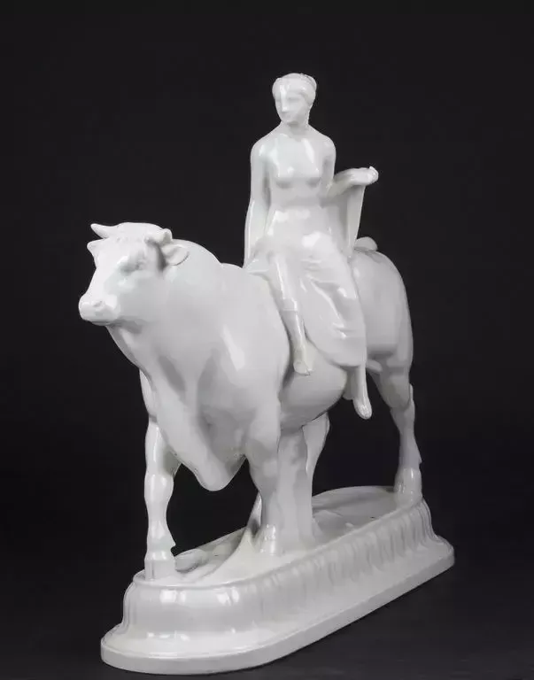 Kpm Porcelain Figurine The Rape Of Europal photo Home Decor