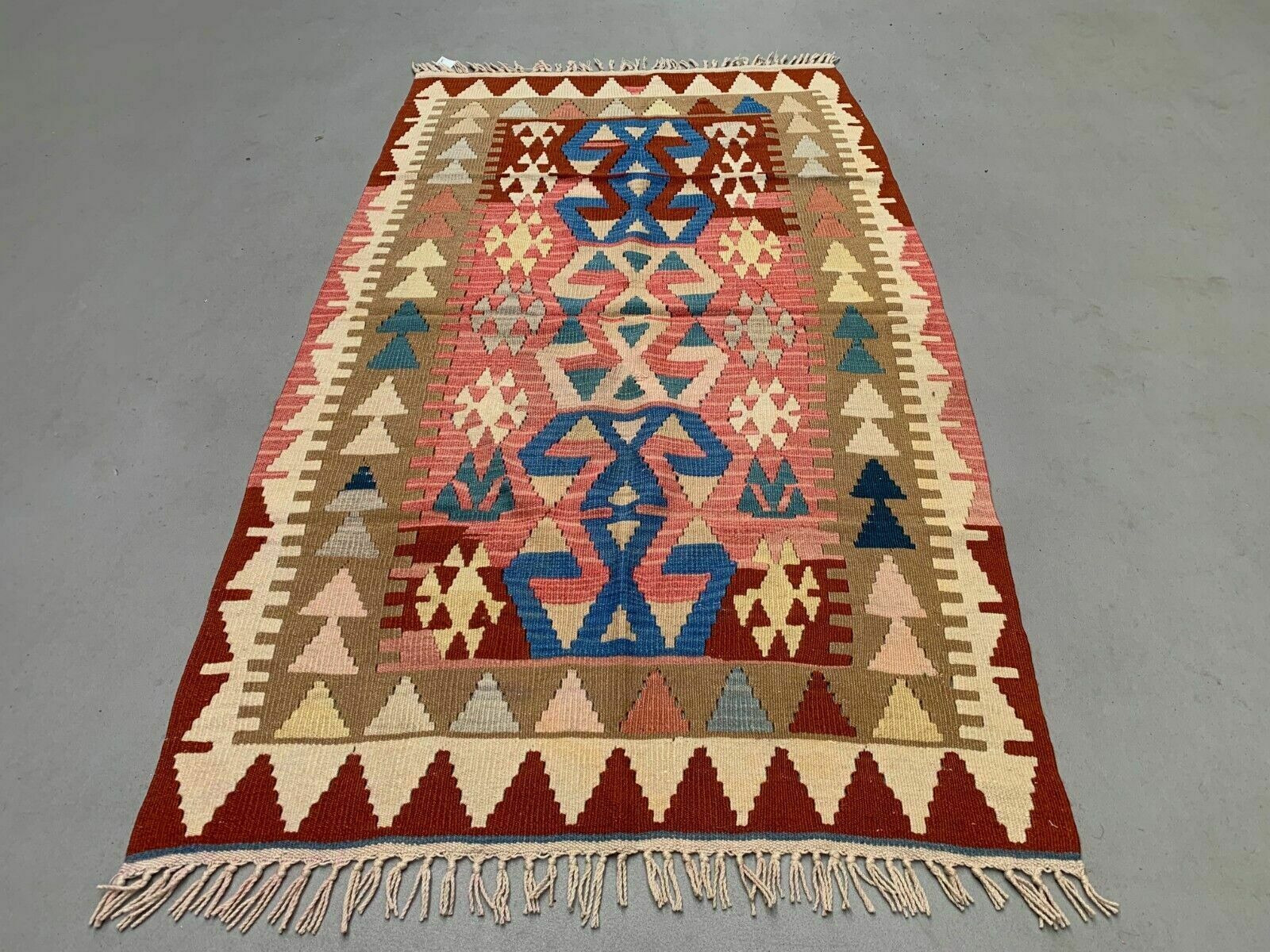 Large Vintage Turkish Kilim Rug 170x94 Cm Wool Kelim Medium photo furniture
