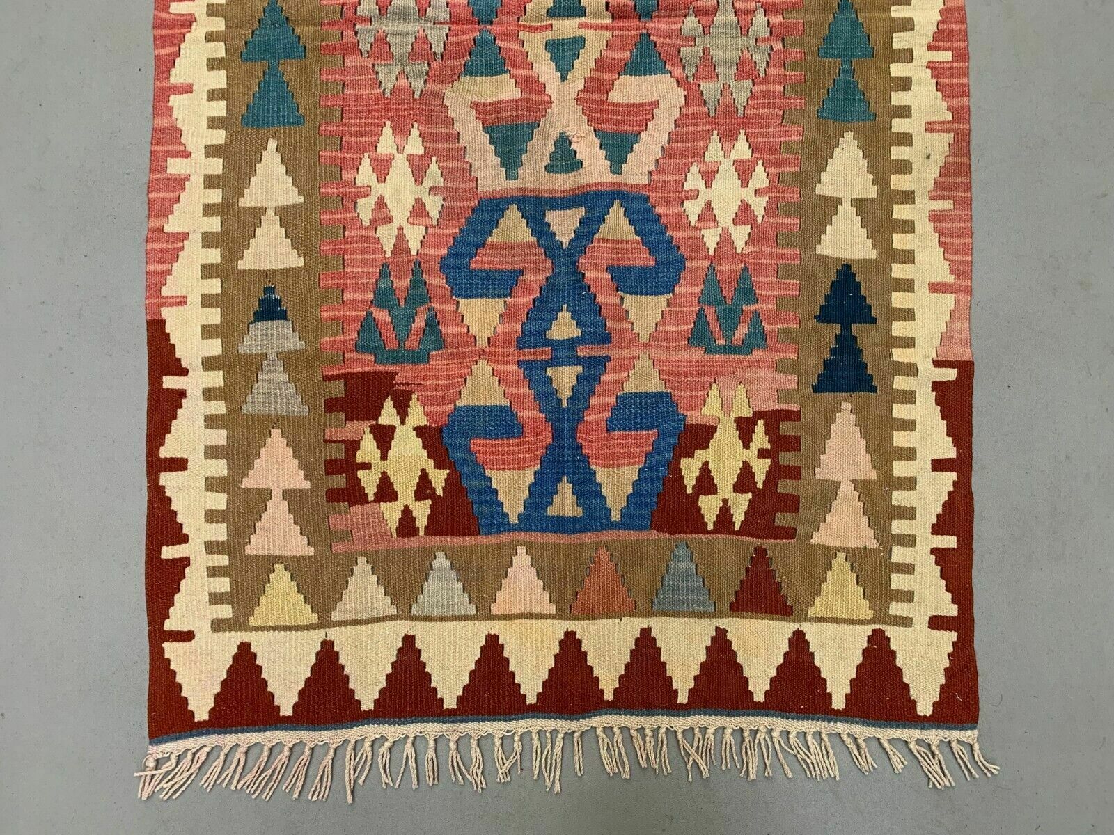 Large Vintage Turkish Kilim Rug 170x94 Cm Wool Kelim Medium photo vintage