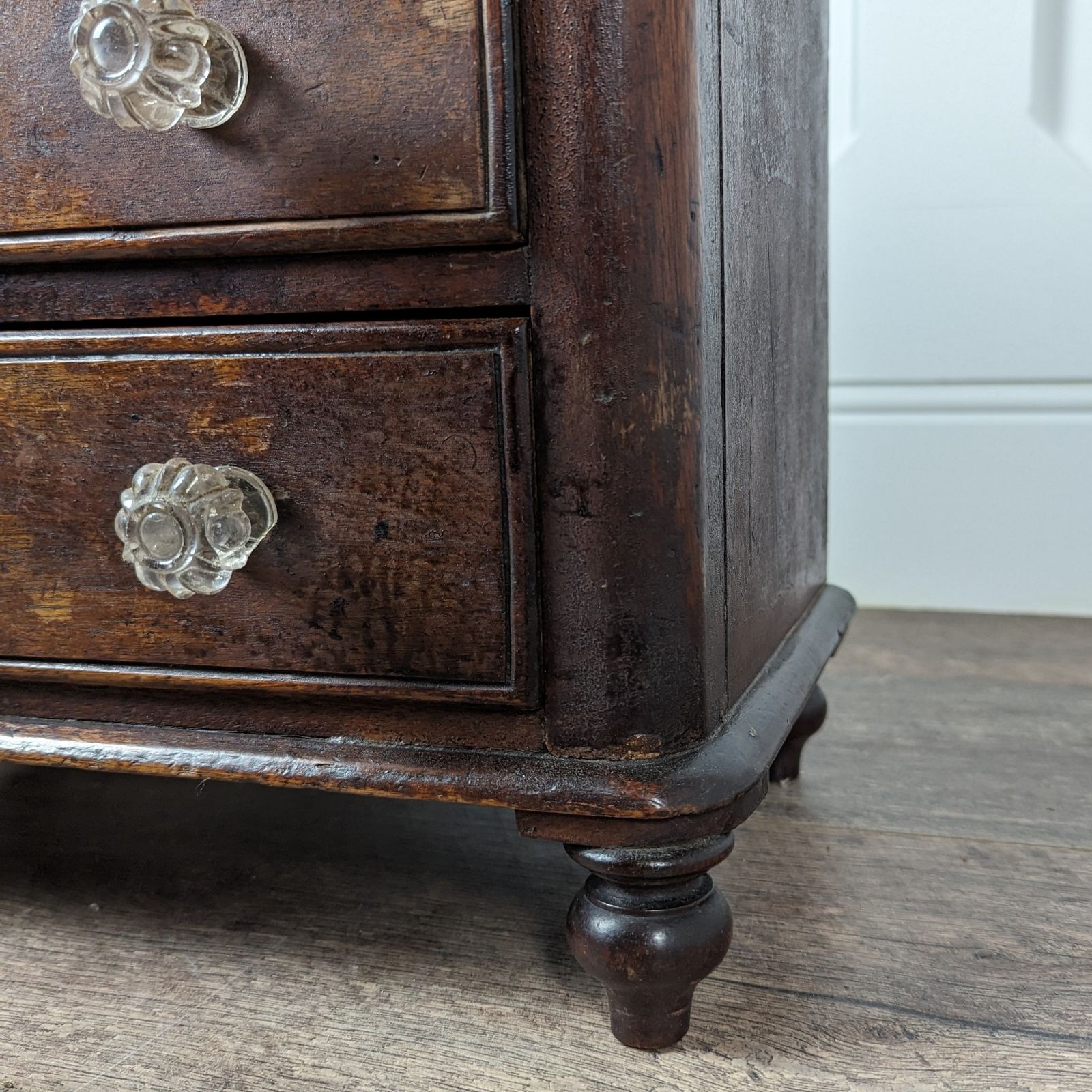 Victorian Apprentice Chest Of Drawers On Turned Feet photo buy