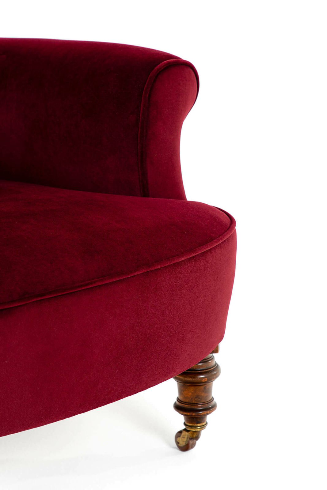 Victorian Velvet Armchair, 1800s photo buy