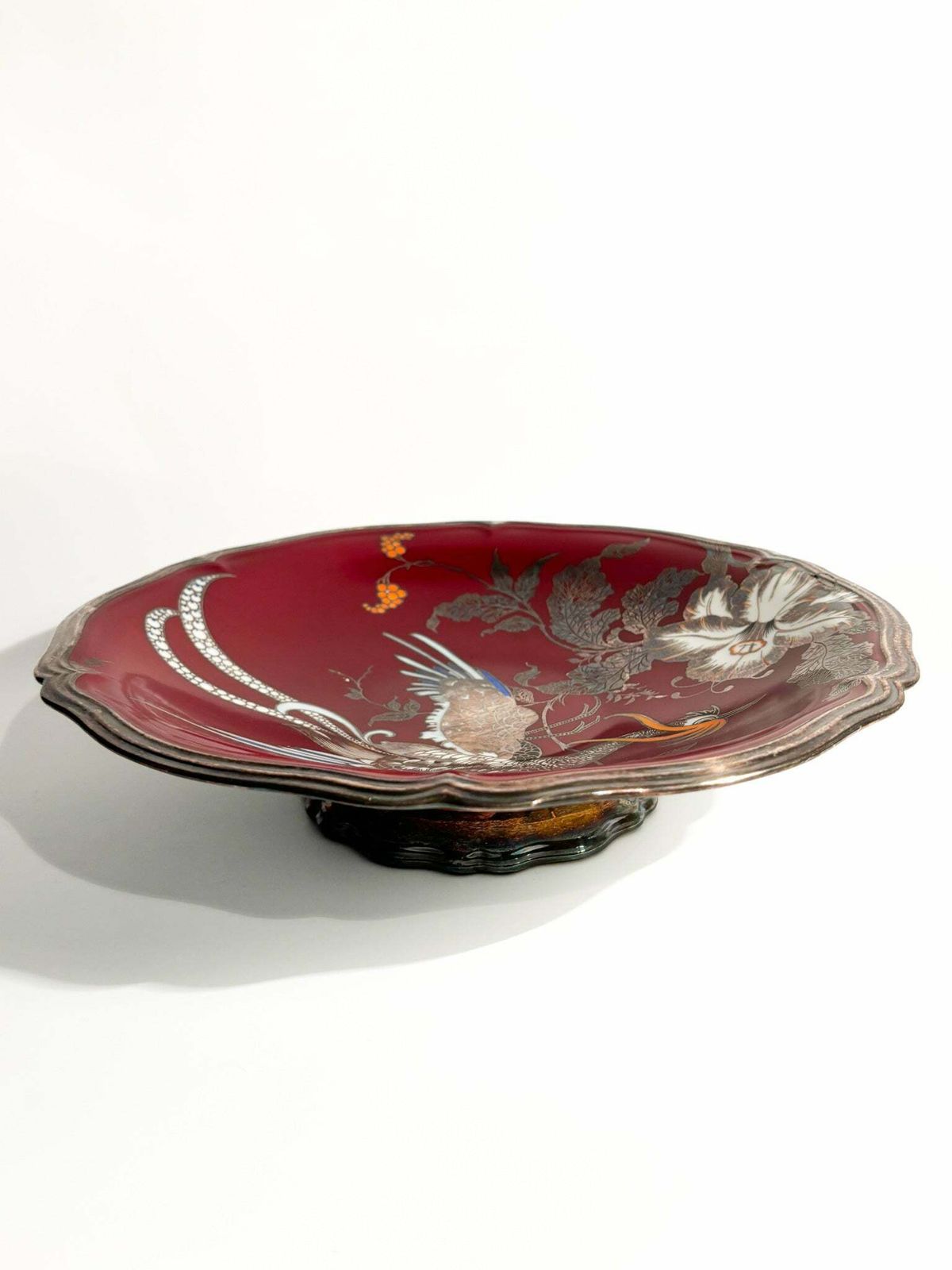 Rosenthal Porcelain Centerpiece Plate Chippendale Decoration 1940s photo for sale