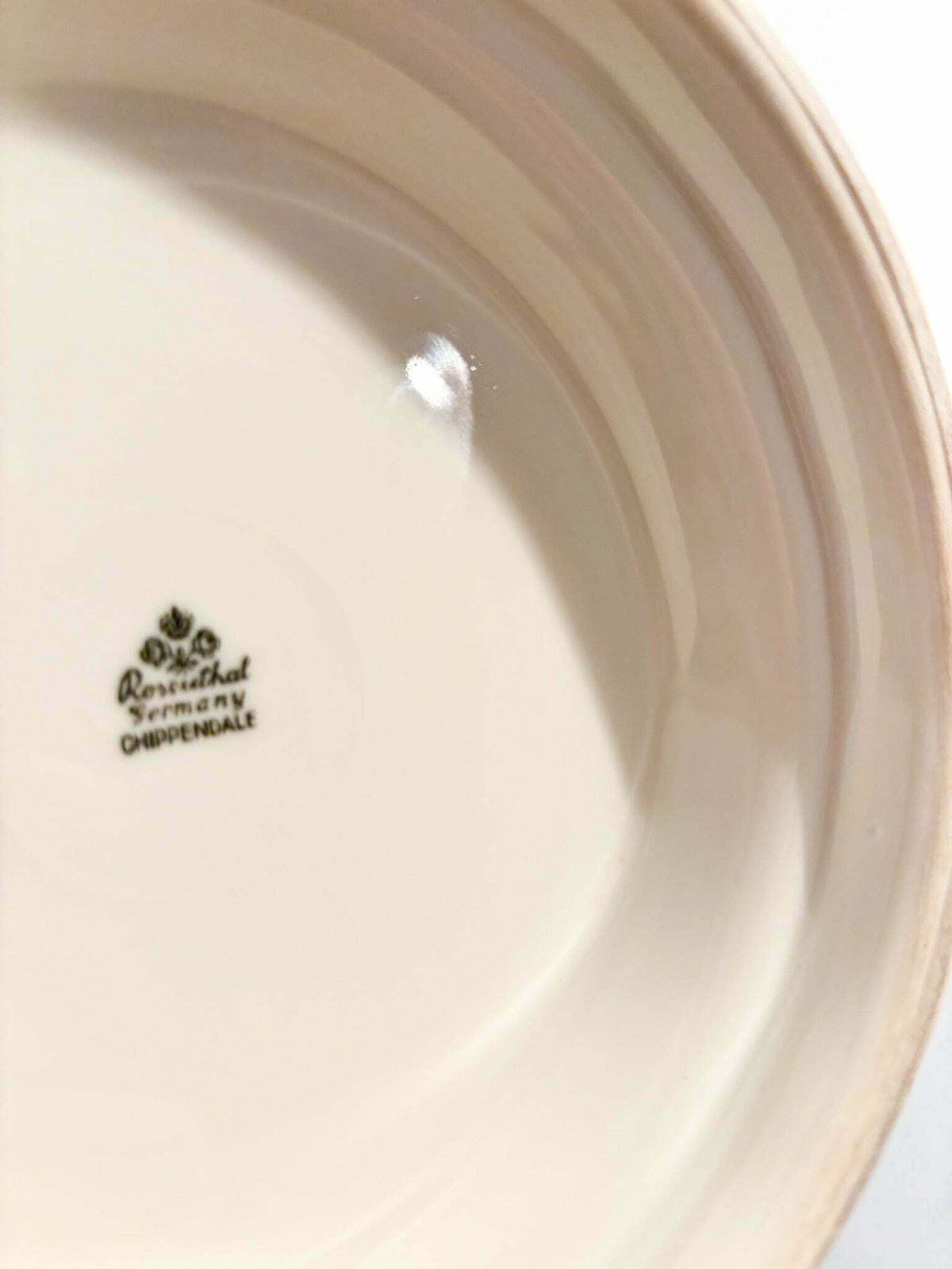 Rosenthal Porcelain Centerpiece Plate Chippendale Decoration 1940s photo buy