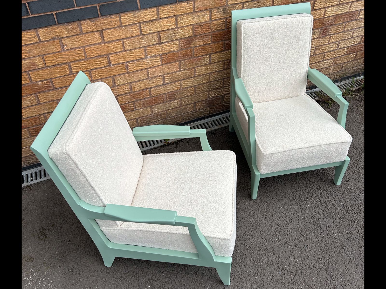 A Pair Of Chairs, 1940s, Oak, Vintage photo for sale