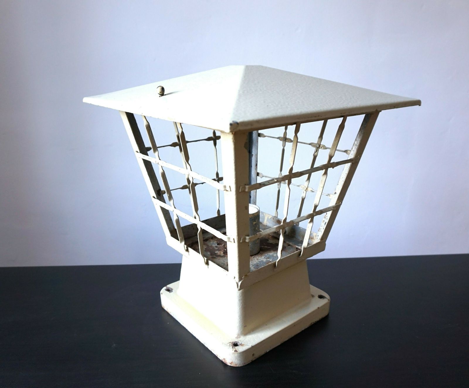Metal Garden Lamp From The 1960s photo vinterior