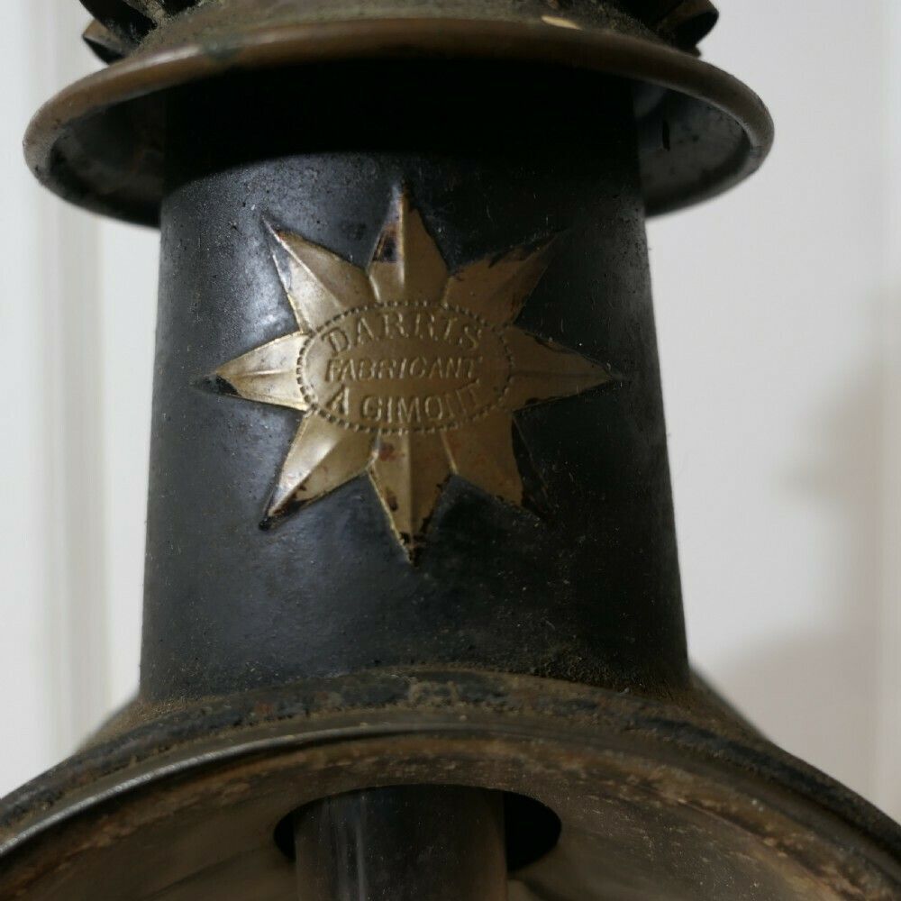 A Superb Pair Of French Brass And Iron Carriage Lamps, By Daris photo buy