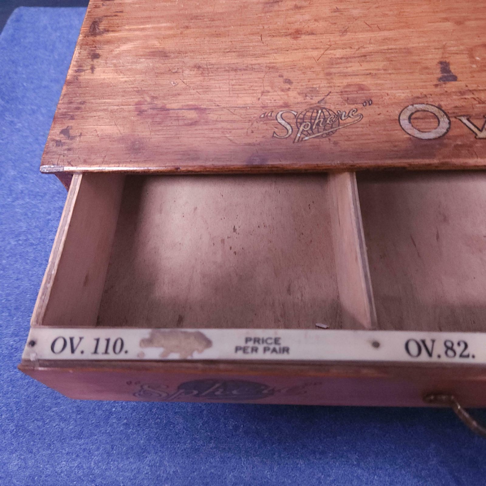 Early 20thc Retail Counter Top Haberdashery Drawers For Sphere Oval Oct Suspenders photo Home Decor