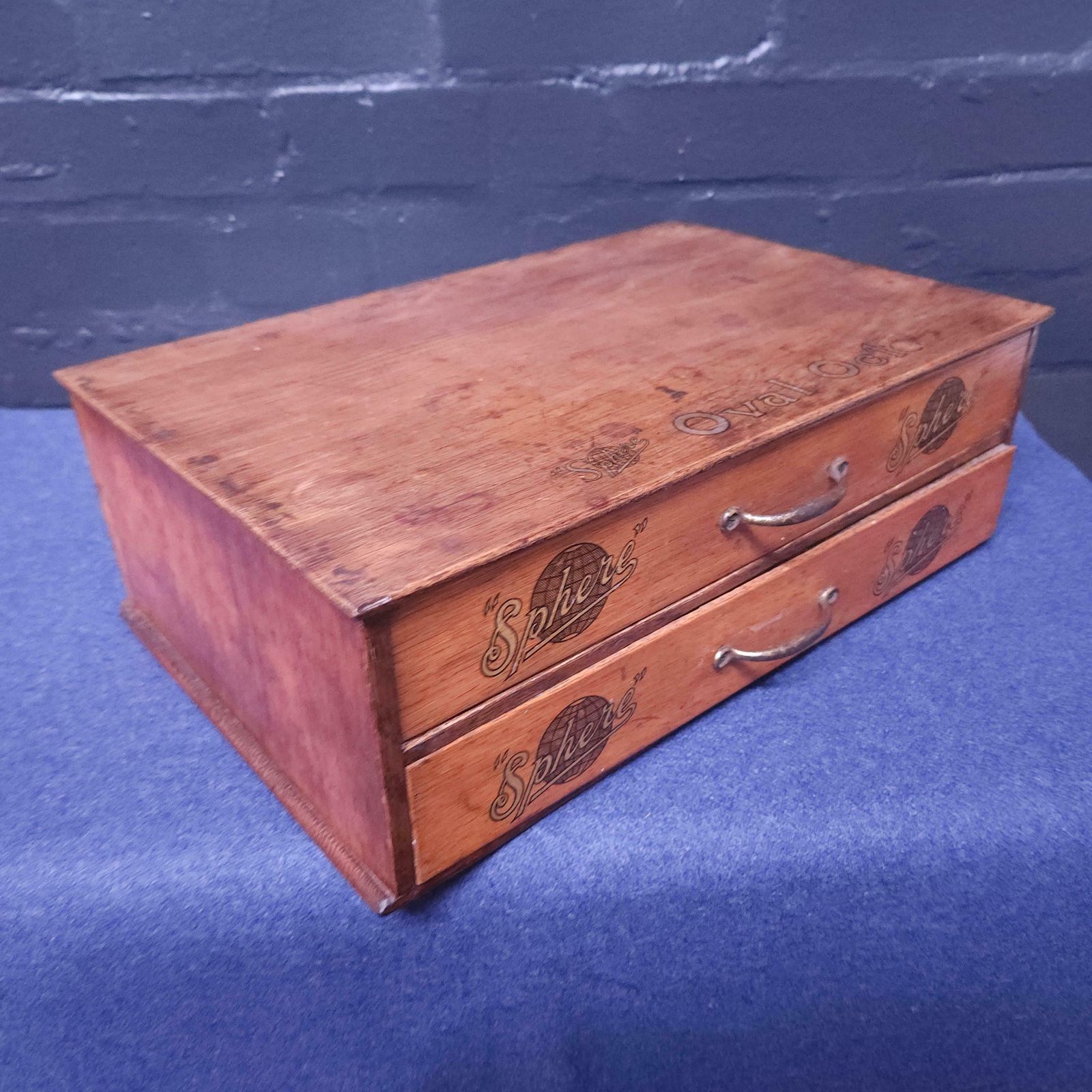 photo furniture Early 20thc Retail Counter Top Haberdashery Drawers For Sphere Oval Oct Suspenders