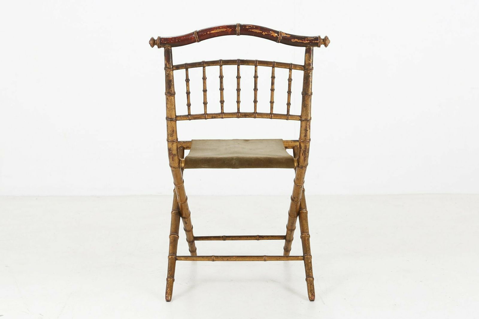 Fabric Folding Chair, 1850s, 1800s photo Furniture