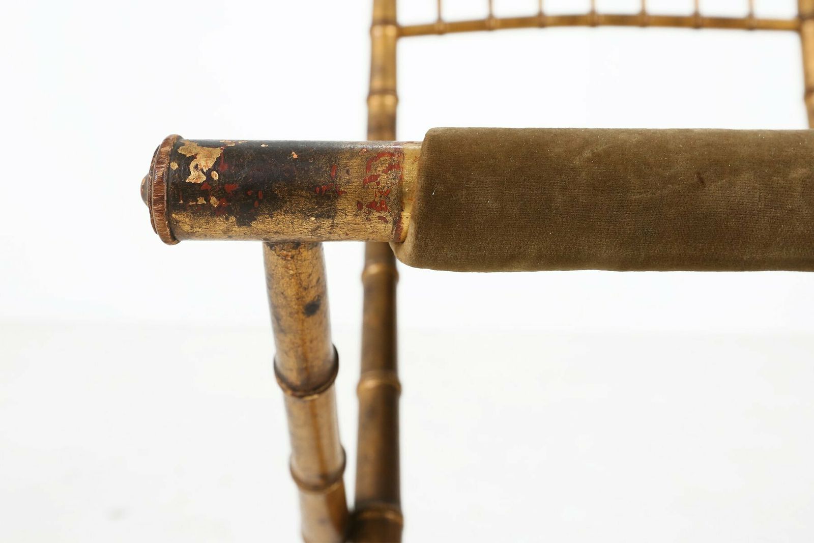 Fabric Folding Chair, 1850s, 1800s photo vintage