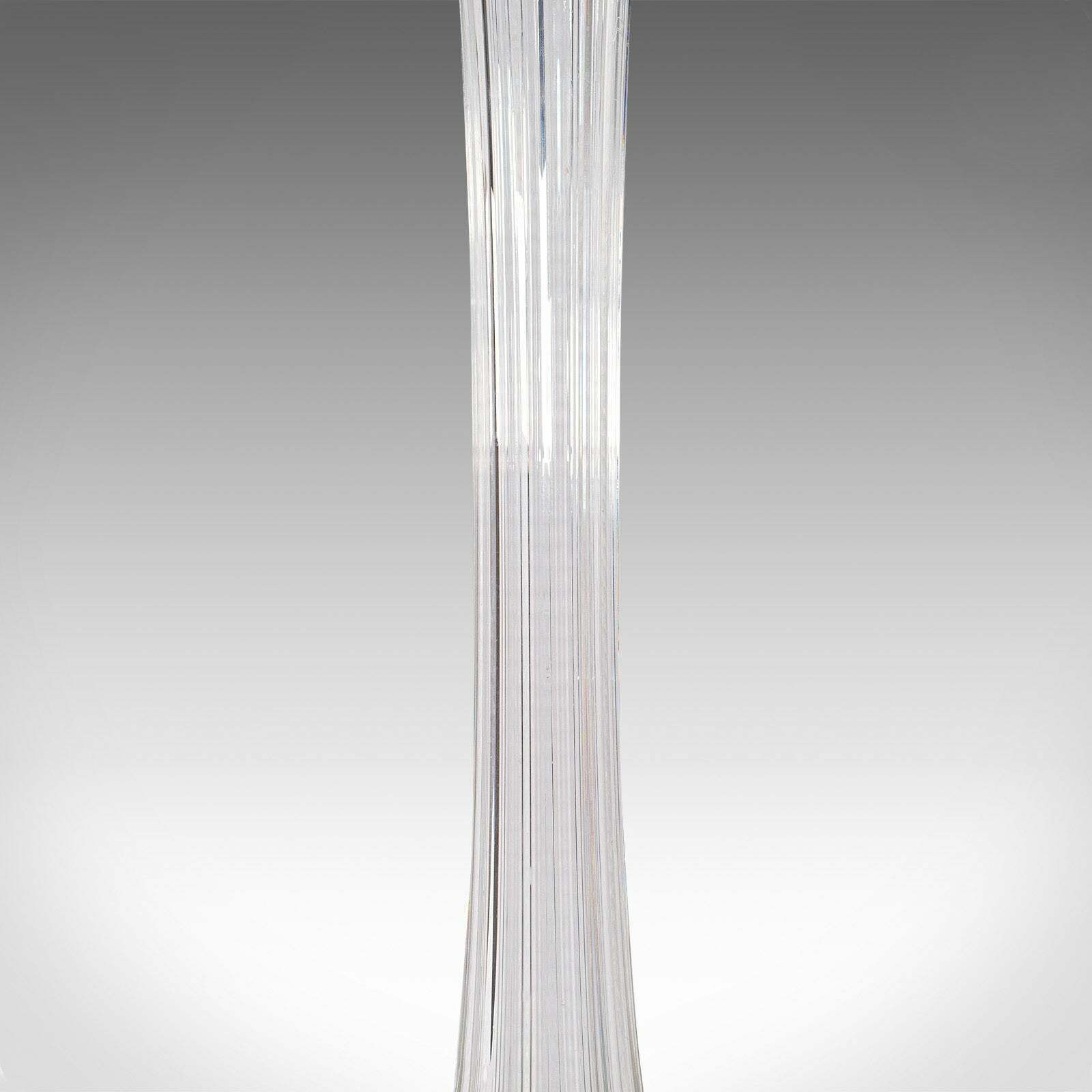 2' Tall Vintage Lily Vase, French, Glass, Flower Sleeve, Mid Century, Circa 1950 photo buy