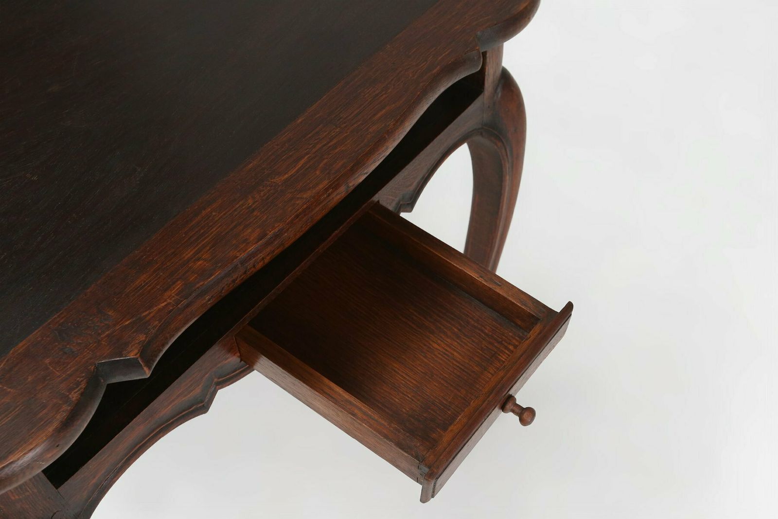 French Card Table In Wood With 2 Drawers, 1890s photo 1014.0