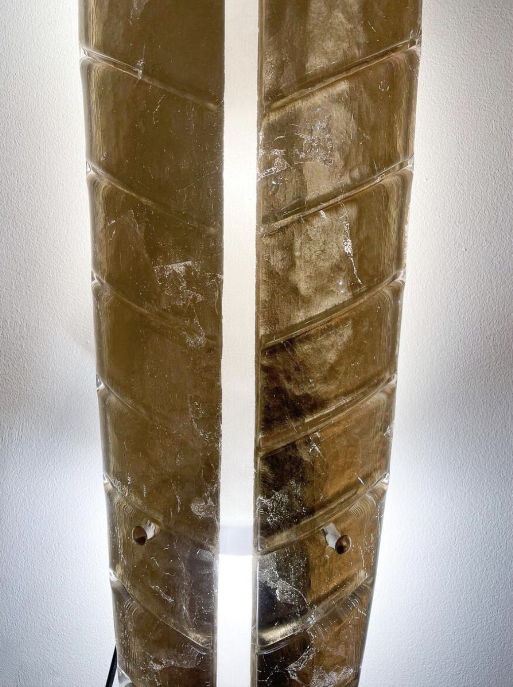 Mid Century Pair Of Gold Murano Glass Wall Lights In The Style Of Barovier photo furniture