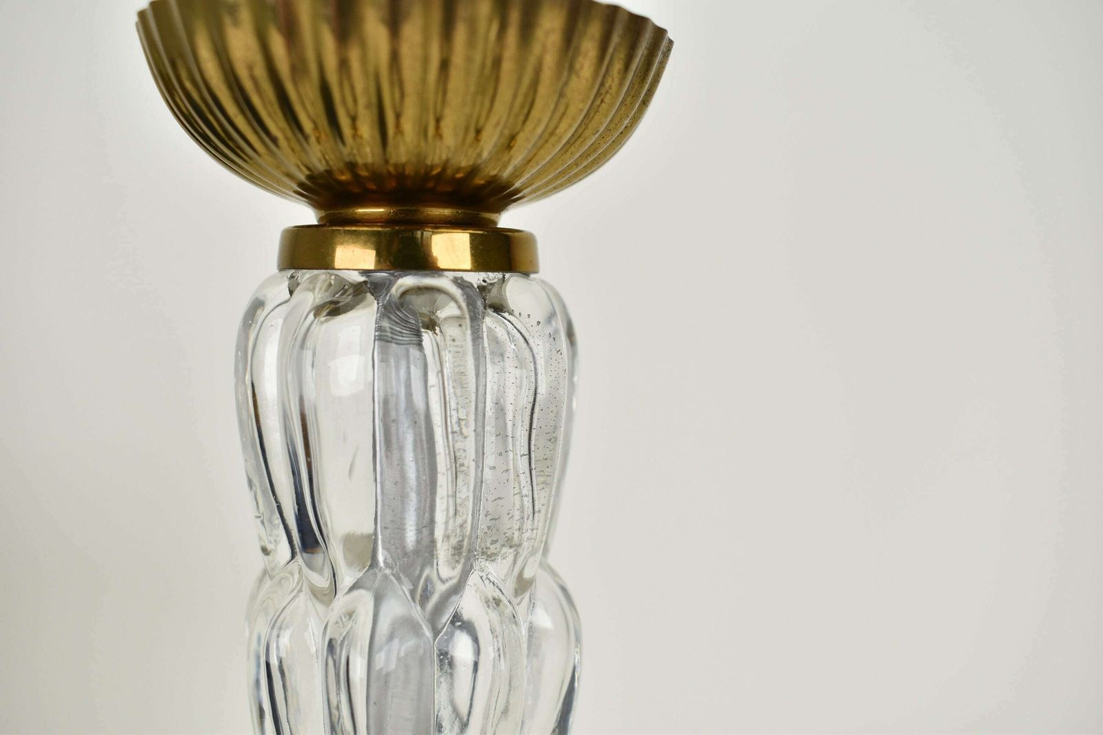 photo for sale Mid Century Modern Tafellamp Met Bubbelglas En Messing | Vintage Helena Tynell Hollywood Regency Mcm Atomic Age Orrefors Fagerlund Retro