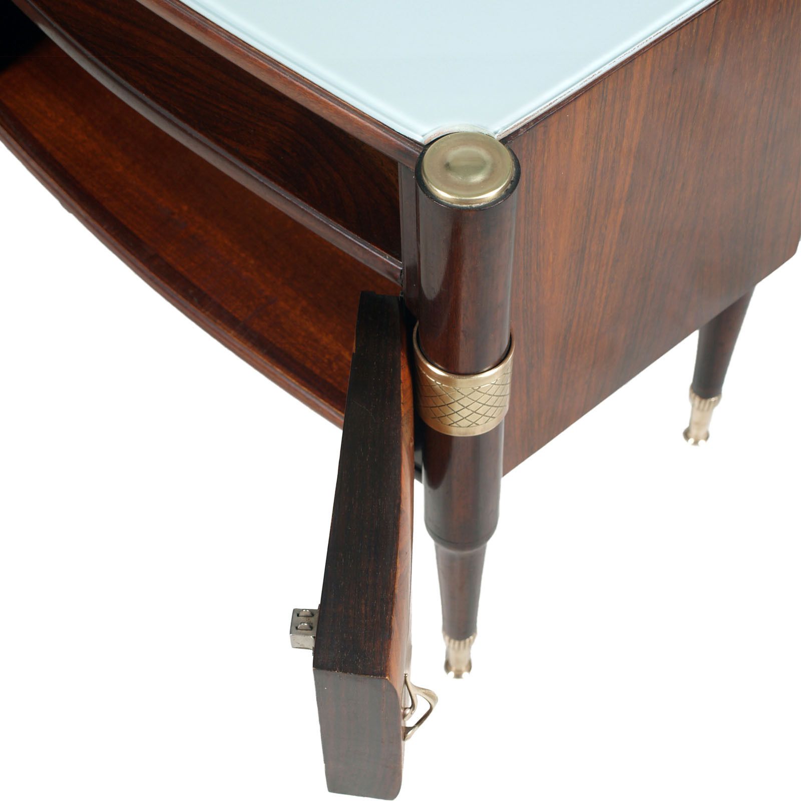 Mid Century Modern Pair Pier Luigi Colli Nightstands, By Permanente Mobili Cantù. photo vintage